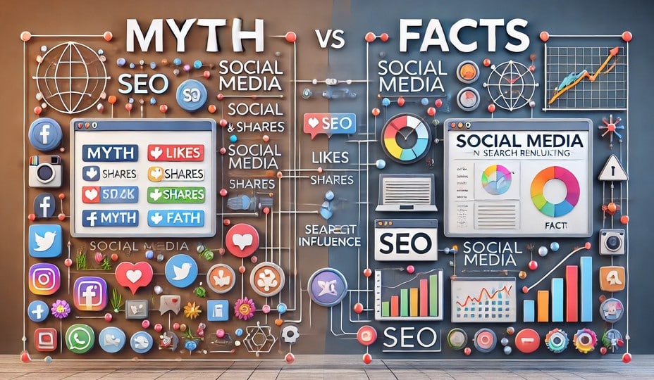 mitos fakta social media untuk SEO